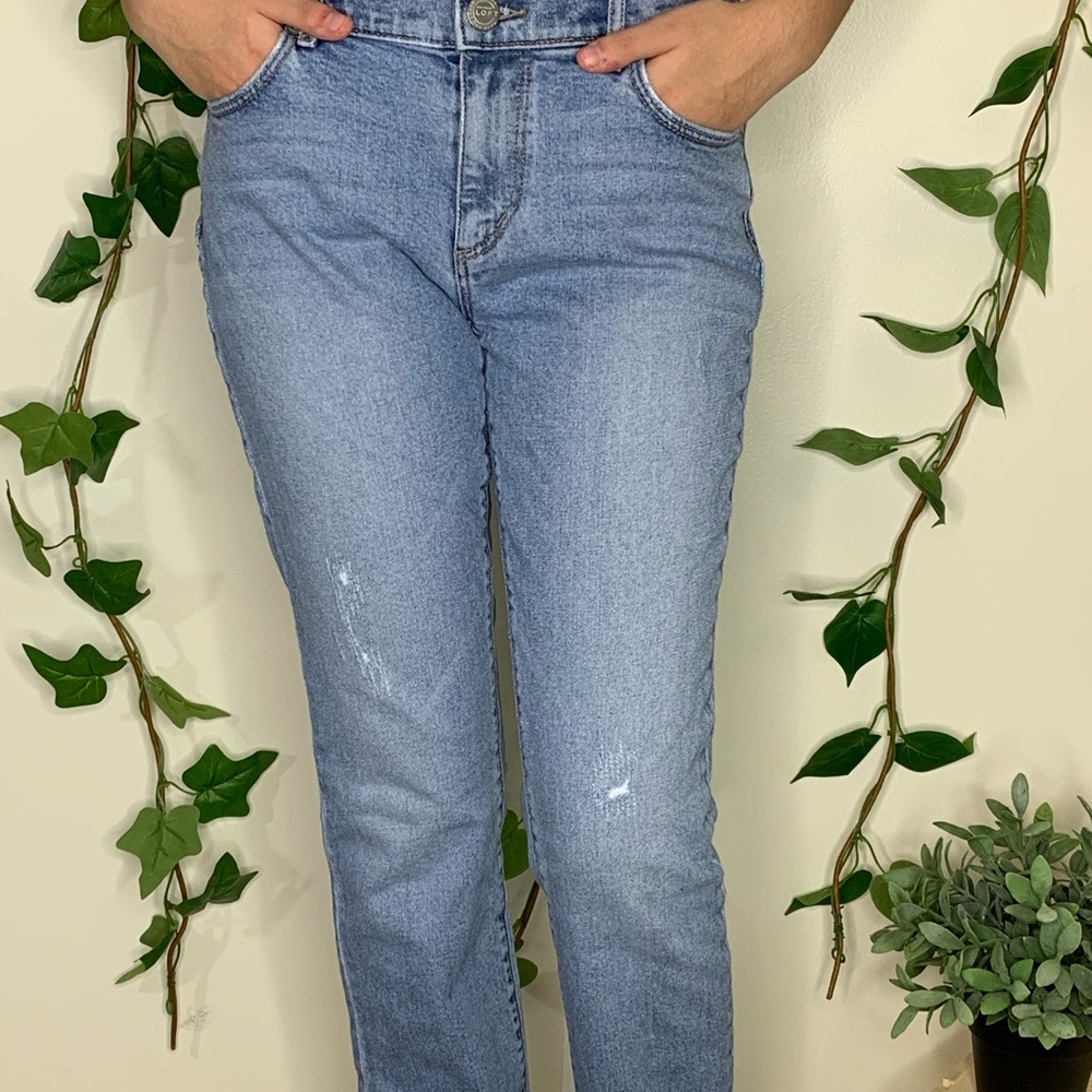 Slightly ripped jeans